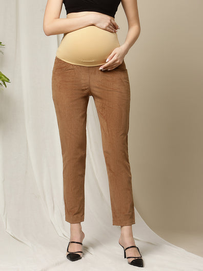 Shop Skinny Fit Solid Mid-Rise Maternity Jeans with Pocket and Belt Loops  Online | Max Oman